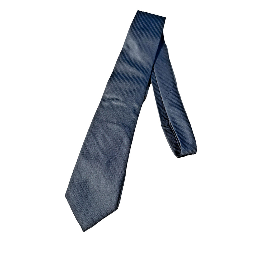 Chaps‎ 100% Silk Mens Formal Or Business Necktie Black Necktie